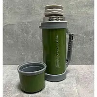 Термос питьевой из нержавеющей стали 1,2л для кофе и чая Maestro MR-1631-120-GREEN Термо чашка металлическая