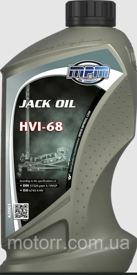 Олива для гідравлічних домкратів MPM JACK OIL HVI 68 / 1л. / (DIN 51524 part 3 HVLP)