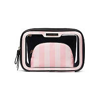 Набор Косметичек Victoria's Secret Beauty-To-Go Bag Trio, 3 в 1 в розовую полоску