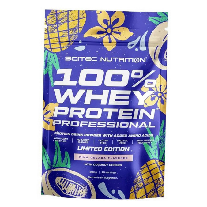 Концентрат сироваткового протеїну Scitec Nutrition 100% Whey Protein Professional Limited Edition 500г