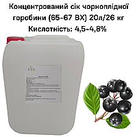 Концентрированный сок черноплодной рябины (65-67 ВХ) канистра 20л/26 кг