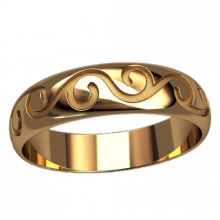 Кольцо золото 585 проба женское 20468-ЗЛ - фото 1 - id-p1884523074