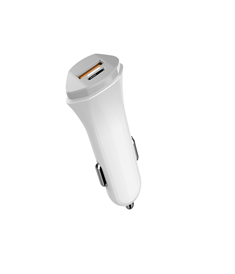 Автомобільний зарядний пристрій Aspor A907 (USB/USB-C/3A/20W)- білий