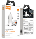 Автомобільний зарядний пристрій Aspor A907 (USB/USB-C/3A/20W)- білий, фото 3