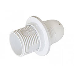 Патрон пластиковий з юбкою Е14 білий