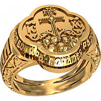Перстень печатка мужская Православная золото 585 проба 700540-ЗЛ