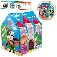 Ігровий будиночок намет для дітей від 3 років яскравий і міцний дитячий Замок Міцність із віконцем і дверцятами Intex