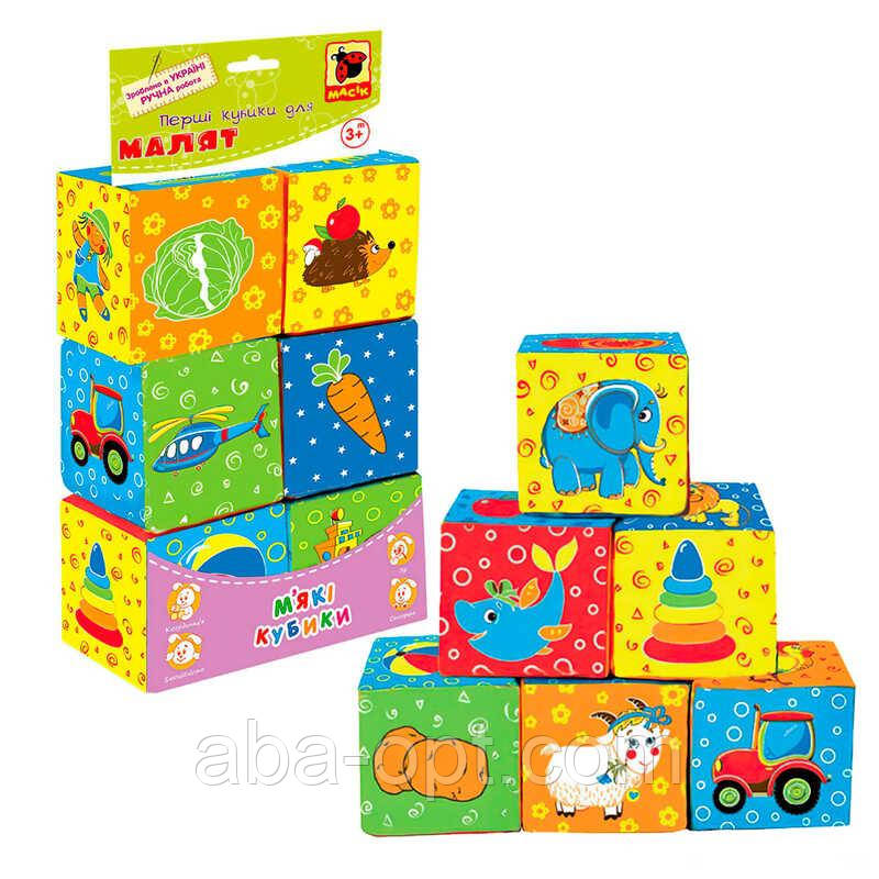 Гра Набір MC090601-01 кубиків "Мій маленький світ" (6) "Масік", 6 кубиків, в пакеті, фото 1
