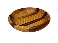 Деревянная тарелка из карпатского ореха и дуба Gazda ручной работы