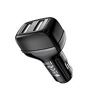 Автомобильное зарядное устройство HOCO Z36 Leader dual port car charger черный