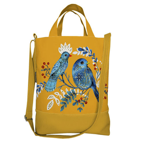 Сумка міська City Казкові птахи 34x40 см (SCB_22S006_ZHL), фото 1