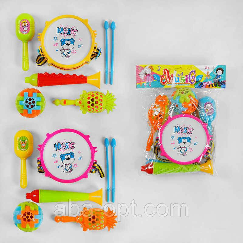 Музичні інструменти 5398-3 (128/2) 5 елементів, тріскачка, у пакеті, фото 1
