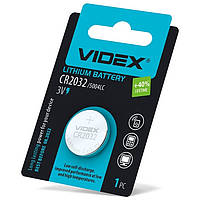 Батарейка щелочная VIDEX CR2032 3V 1шт