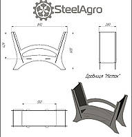 Дровниця "Місток": стильне зберігання дров., фото 8