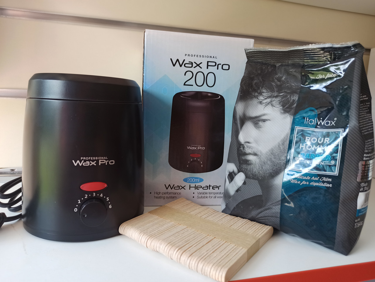 Prof набір для депіляції з воском Barber 500 г для обличчя