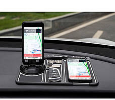 Багатофункціональний автомобільний протиковзний силіконовий килимок AROMA для смартфона 03347