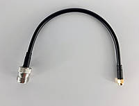 Переходник питгейл PR SMA male к N-famale, для Wi-Fi, переходник на кабеле RG223 25см для антенн дронов FPV