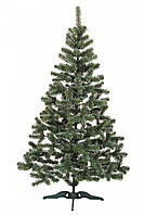 Искусственная елка новогодняя лесная Сказка с белыми кончиками заснеженная праздничная 1 метр на подставке из