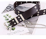 Ремінь NUOYA з люверсами та ланцюжком 03872, фото 3