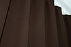 Комплект (2шт. 1х2,5м.) штор із тканини мікровелюр Petek. Колір венге. Код 748ш 39-600, фото 6