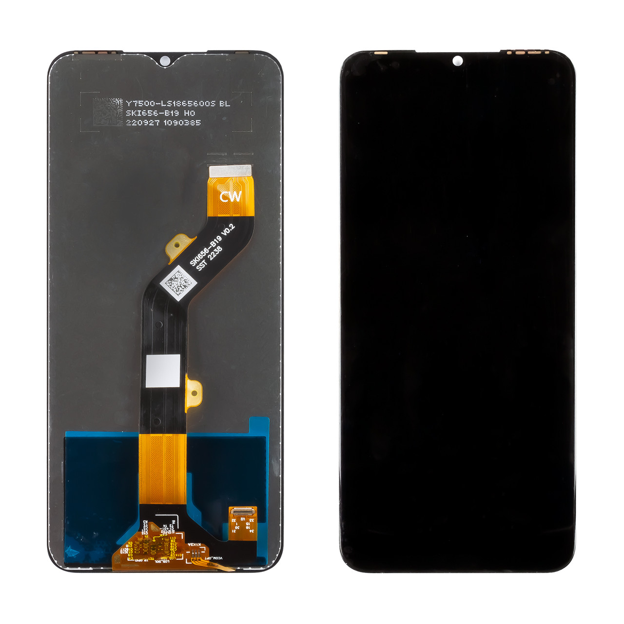 Дисплей TECNO Pop 6 Pro (BE8)/INFINIX Hot 12 Pro (2022) з чорним тачскрином