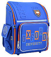 Школьный Рюкзак каркасный с ортопедической спинкой для мальчиков от 6 до 10 лет 35х28х15 см YES Oxford Blue