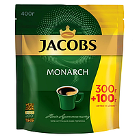 Кофе растворимый Jacobs Monarch 400 г сублимированный напиток в мягкой упаковке Якобс