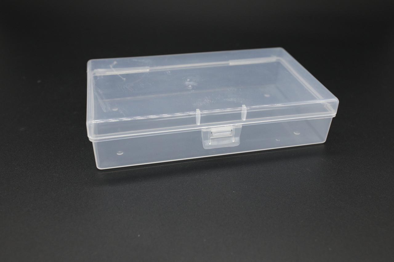 Органайзер пластиковий  з відкидною кришкою 135х76х30 мм прозорий