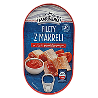 Філе скумбрії в томатному соусі Marinero Filety z makreli ніжне рибне філе 170 грамів