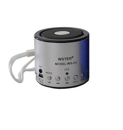 Портативна bluetooth колонка MP3 плеєр WS-Q9 Silver