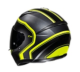 Мотошолом HJC C10 Elie чорно-жовтий, фото 3