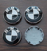 Колпачки в диски BMW черно-белые 68мм