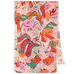 Палантин павлопосад. набивний з віскози,малюнок 10532,вид 3,65х200см