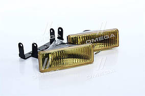 Фари додаткові жовті, H3/12V/55W, 128*45mm  DK-Y010