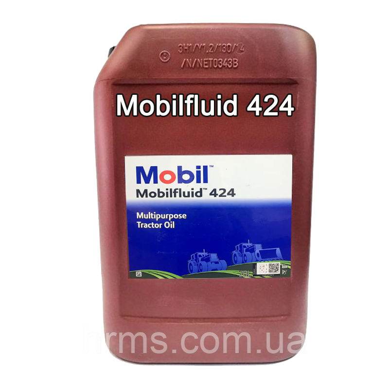 Олива тракторна Mobil Mobilfluid 424 (UTTO) каністра 20л GL-4