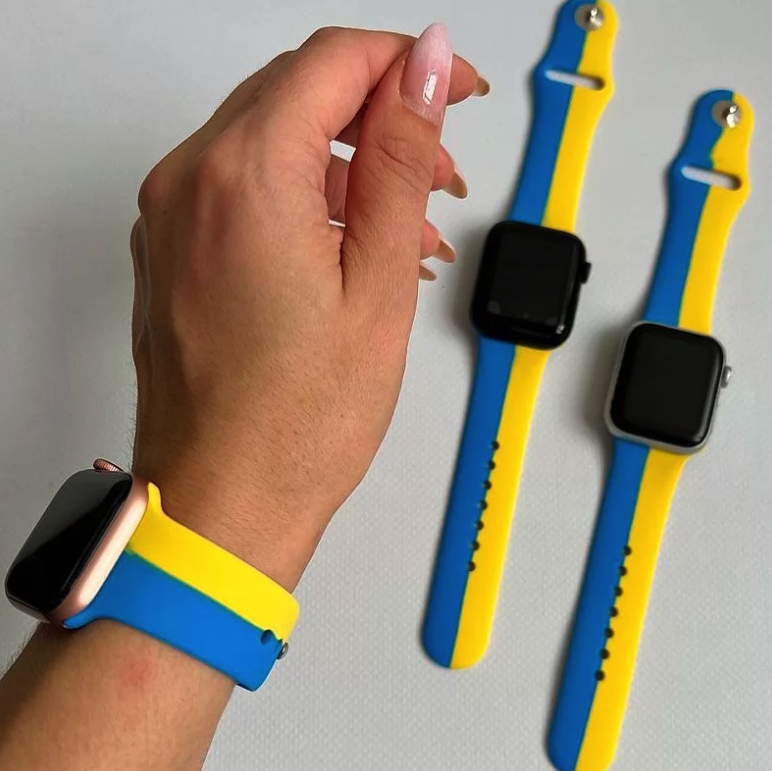 Ремешок для iWatch 38mm/40mm/41mm Original Design Ukrainian Flag, фото 3