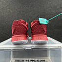 Eur36-46 Nike Kyrie 3 Maroon Hot Punch чоловічі жіночі баскетбольні кросівки, фото 6