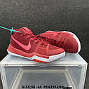 Eur36-46 Nike Kyrie 3 Maroon Hot Punch чоловічі жіночі баскетбольні кросівки, фото 8