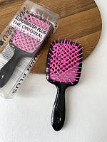 Расческа для волос Superbrush - Hollow Comb, Черная+малиновая