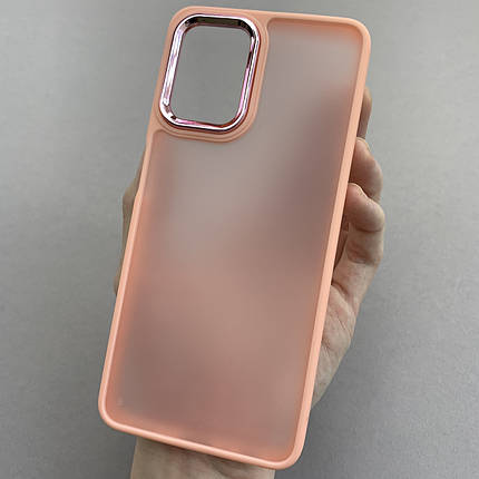Чохол для Samsung Galaxy A22 матовий з глянцем чохол на телефон самсунг а22 персиковий q6y, фото 1