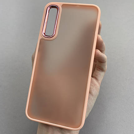 Чохол для Samsung Galaxy A50s матовий з глянцем чохол на телефон самсунг а50с персиковий q6y, фото 1