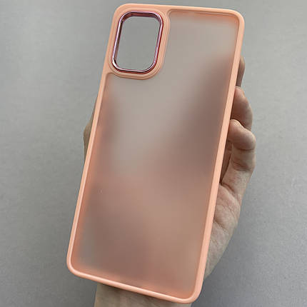 Чохол для Samsung Galaxy A51 матовий з глянцем чохол на телефон самсунг а51 персиковий q6y, фото 1