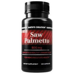 Екстракт плодів пальми сереноа Earths Creation Saw Palmetto 500 mg 100 caps
