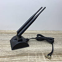 Антена зовнішня Wi-Fi 2.4/5GHz 6dBi На підставці, з кабелем 1,2м (SMA)