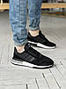 Чоловічі кросівки Adidas ZX 500 RM Black White Адідас ЗХ чорно-білі замшеві весна літо, фото 9