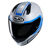 Мотошолом HJC C10 Lito сіро-синій, фото 2