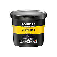 Латексна фарба для стін і стель ExtraLatex ТМ Polifarb 4.2 кг.