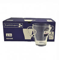 Набор стеклянных кружек Luminarc для капучино Mahak 280 мл 6 шт (N3076)