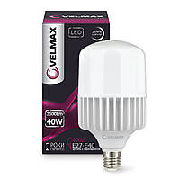 21-90-34 LED лампа Velmax V-A100, 40W, Е27-E40, 6500K, 3600Lm