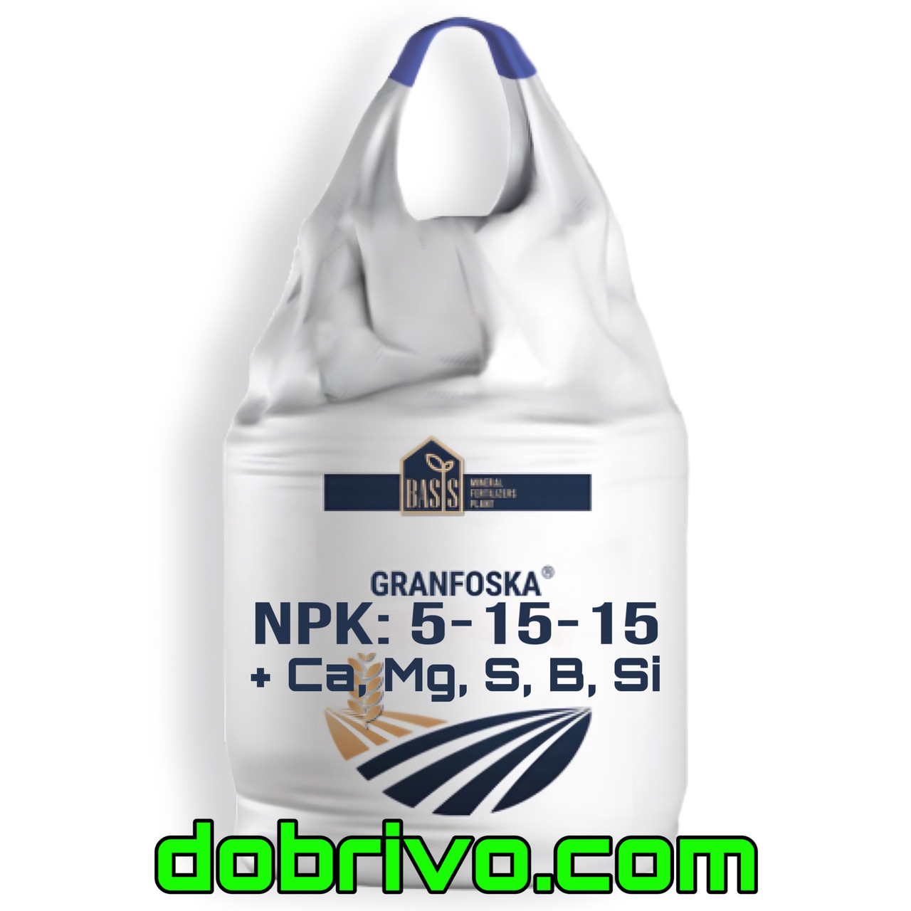 Нітроамофоска NPK (Ca-Mg-S): 5-15-15 (20-1-14) + B, Zn, Si, Ti, Комплексне мінеральне добриво (Біг-Бег)